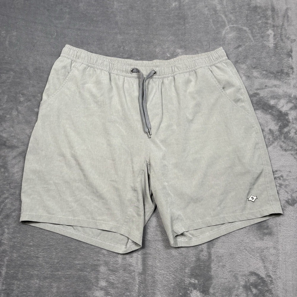 Burlebo Everyday Athletic Shorts Size XL Gray 7" Lined Print Aztec Pockets